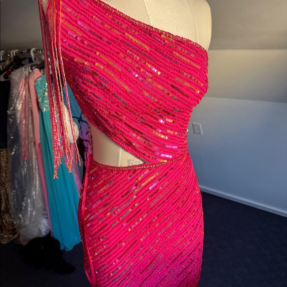 Ashley Lauren beaded cocktail dress